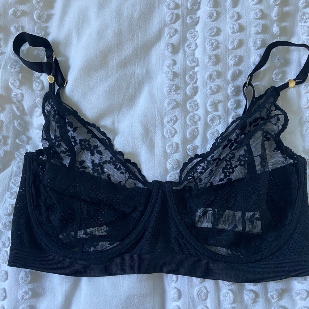 Stella McCartney Black Lace Bra
